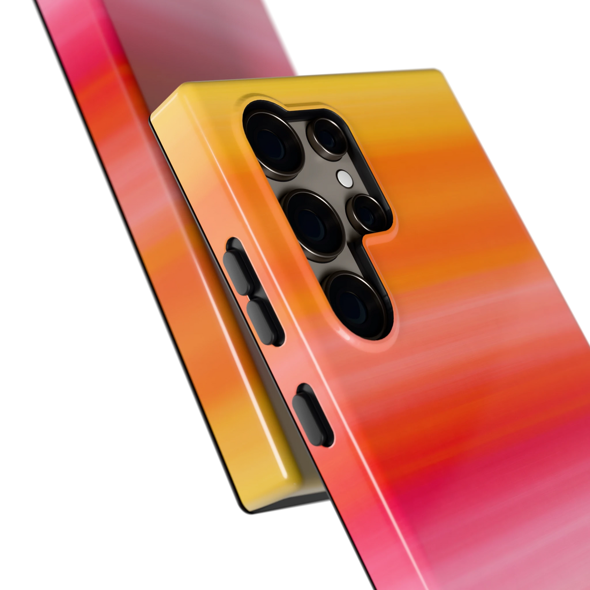 Zonsonderganggloed hoesje voor Galaxy S24 Ultra, close-up