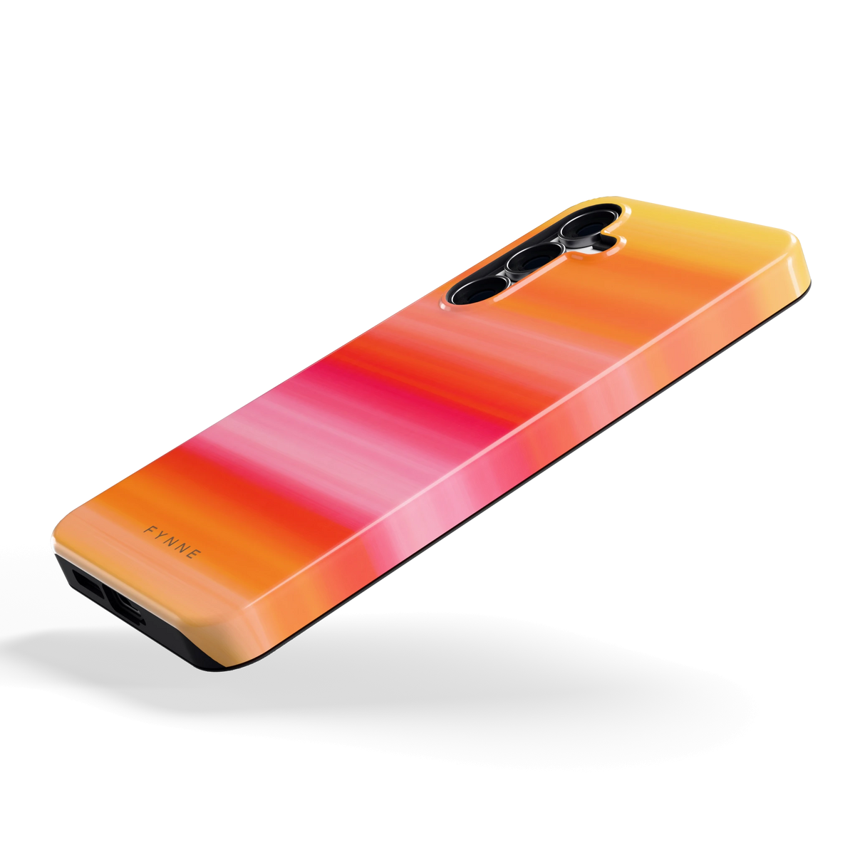 Zonsonderganggloed hoesje voor Galaxy S25 FE, schuin