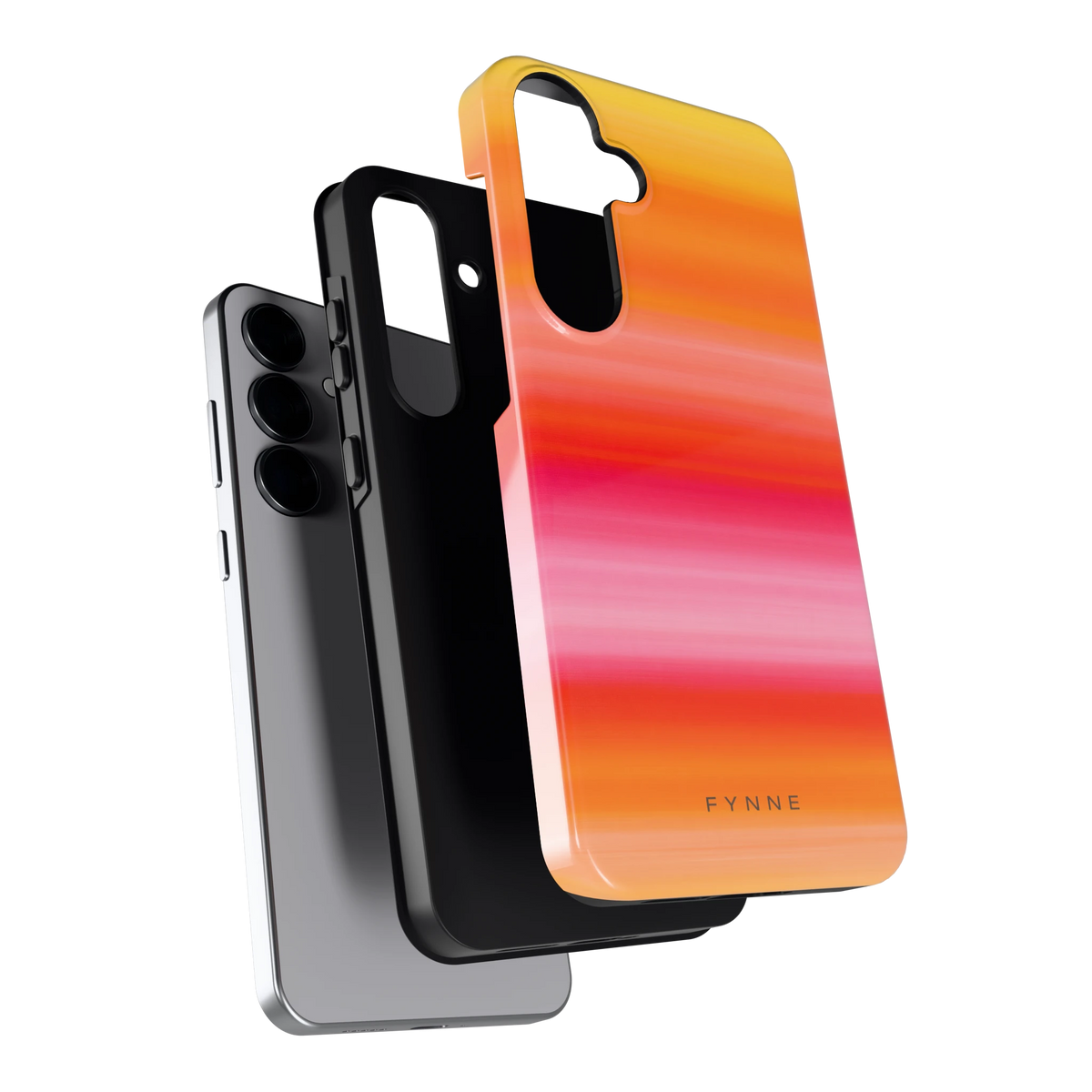 Zonsonderganggloed hoesje voor Galaxy S25+, los van de telefoon