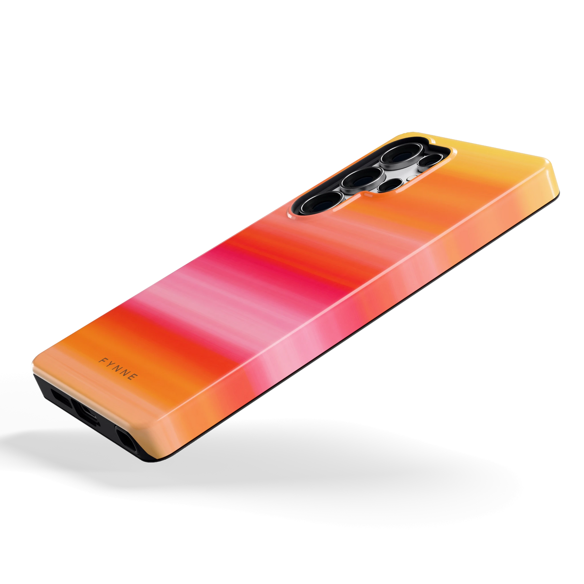 Zonsonderganggloed hoesje voor Galaxy S25 Ultra, schuin