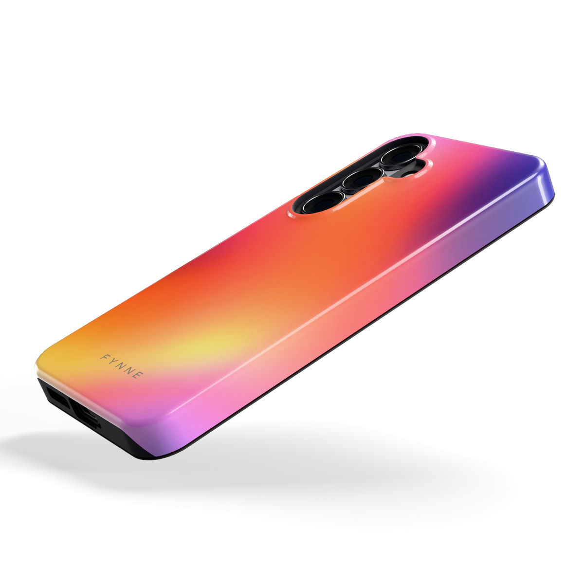 Zonsondergang Gloed hoesje voor Galaxy S25, schuin