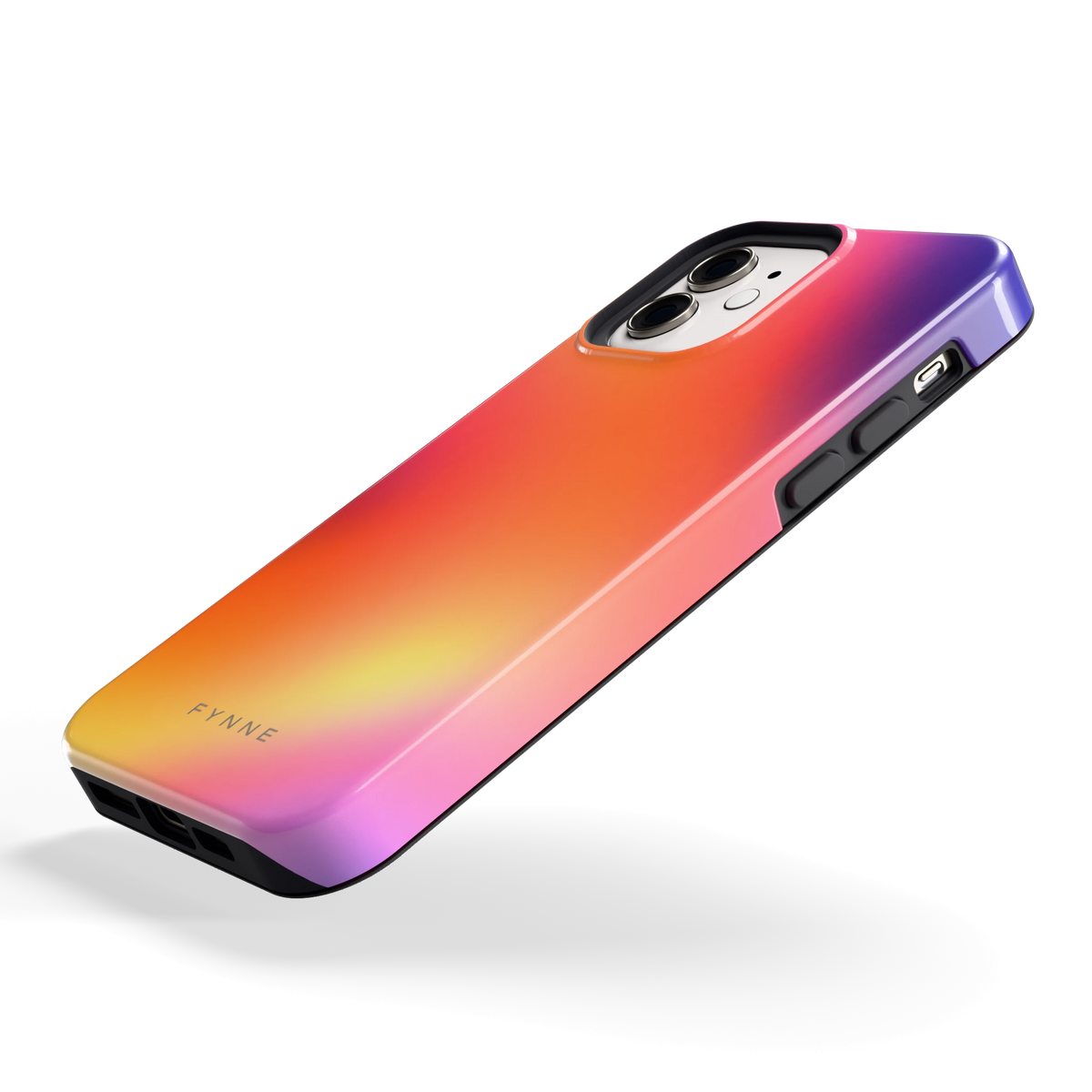 Zonsondergang Gloed hoesje voor iPhone 12, schuin