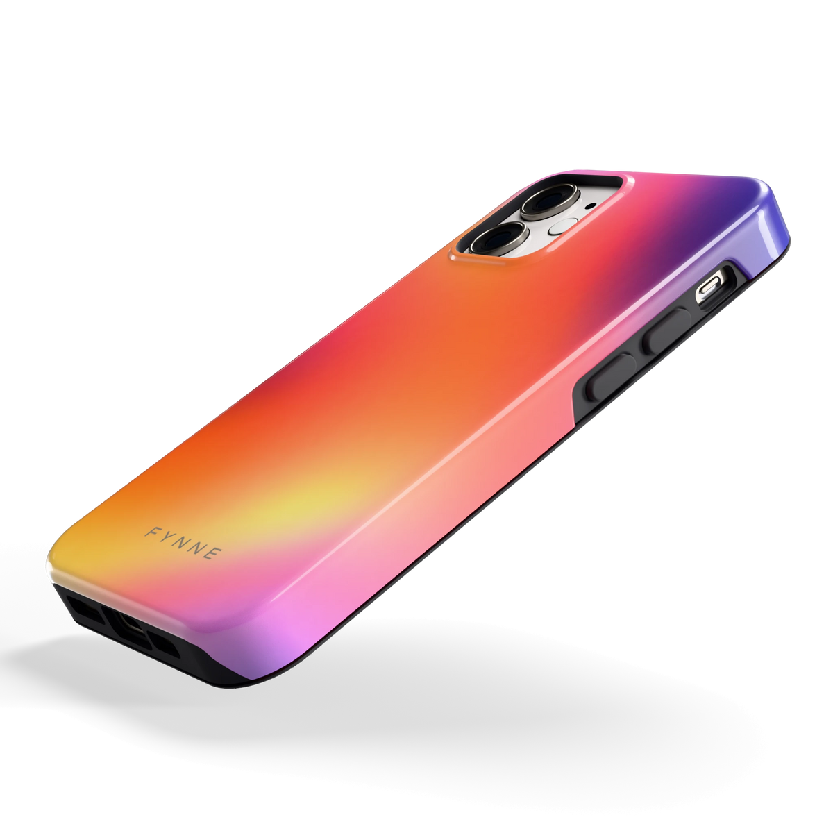 Zonsondergang Gloed hoesje voor iPhone 12 mini, schuin