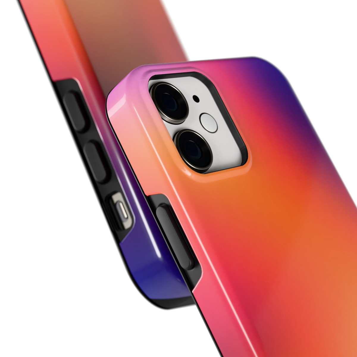 Zonsondergang Gloed hoesje voor iPhone 12 mini, close-up