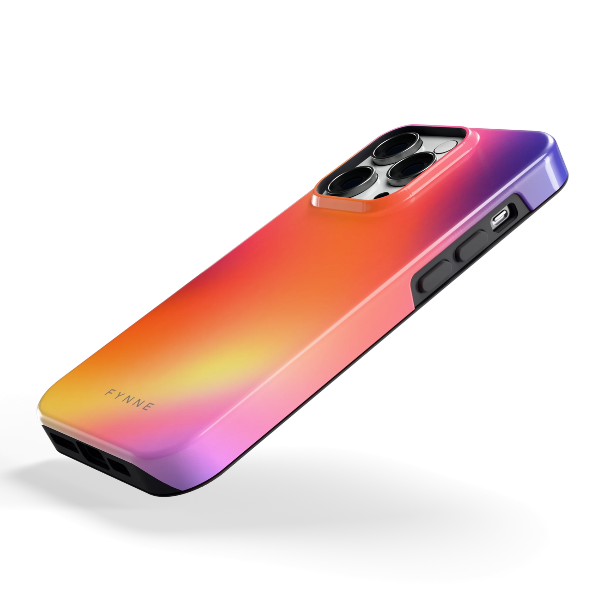 Zonsondergang Gloed hoesje voor iPhone 14 Pro, schuin