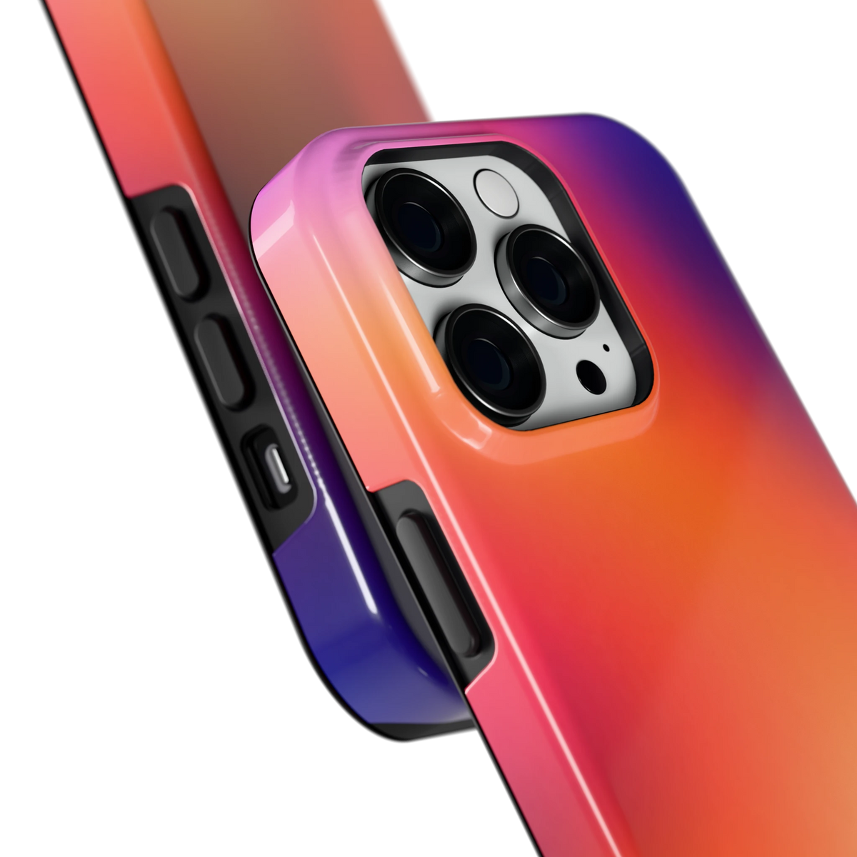 Zonsondergang Gloed hoesje voor iPhone 14 Pro, close-up