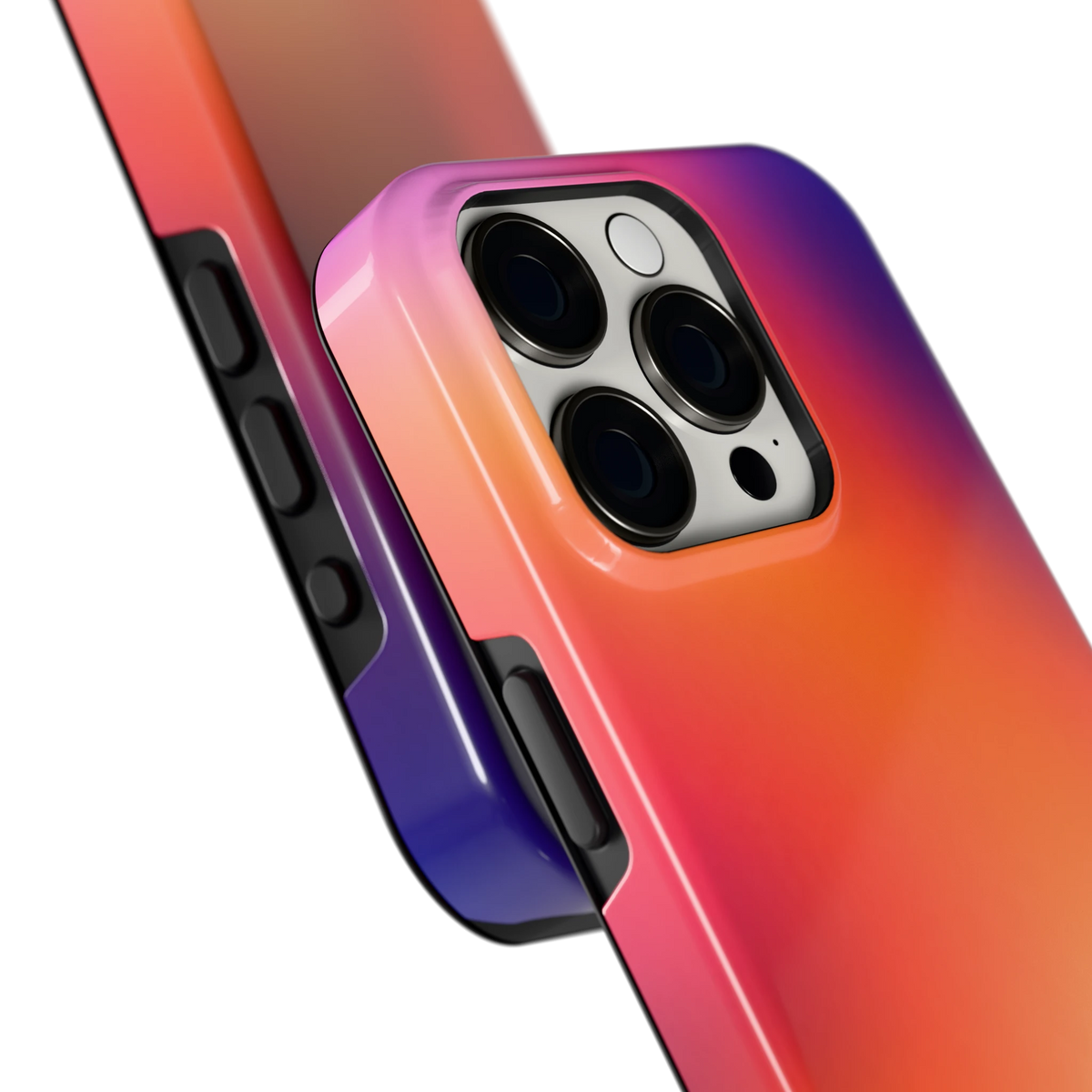 Zonsondergang Gloed hoesje voor iPhone 15 Pro, close-up