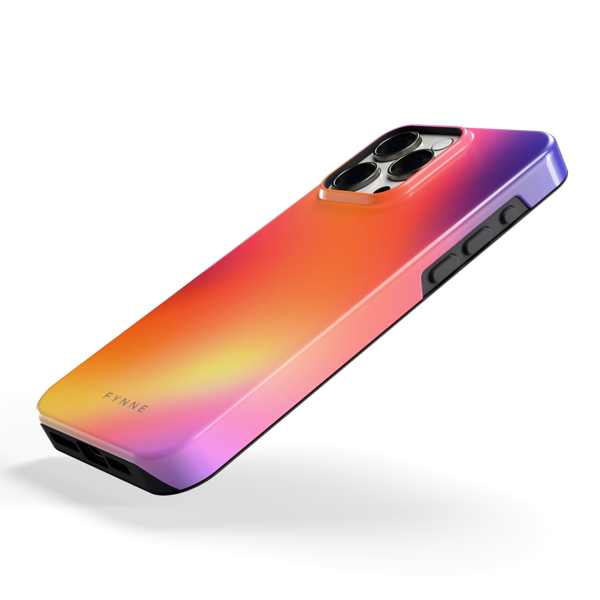 Zonsondergang Gloed hoesje voor iPhone 15 Pro Max, schuin