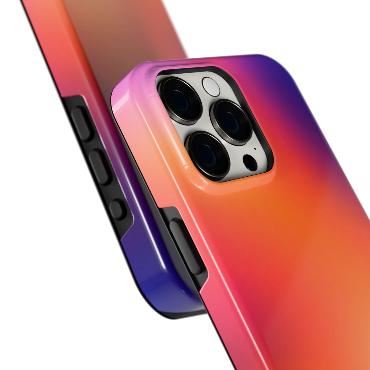 Zonsondergang Gloed hoesje voor iPhone 15 Pro Max, close-up