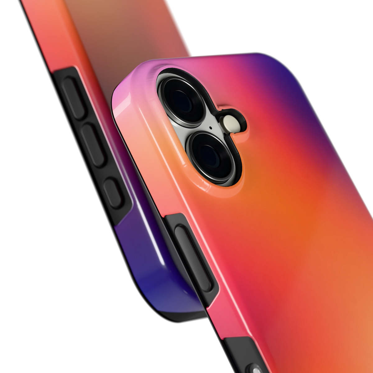 Zonsondergang Gloed hoesje voor iPhone 16, close-up