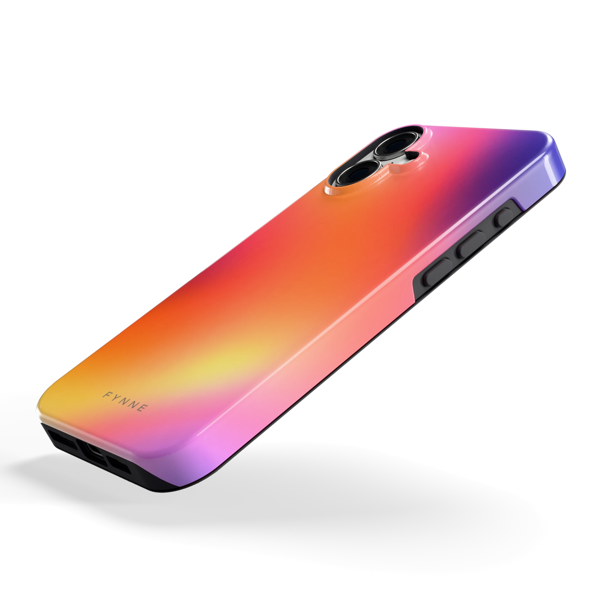 Zonsondergang Gloed hoesje voor iPhone 16 Plus, schuin