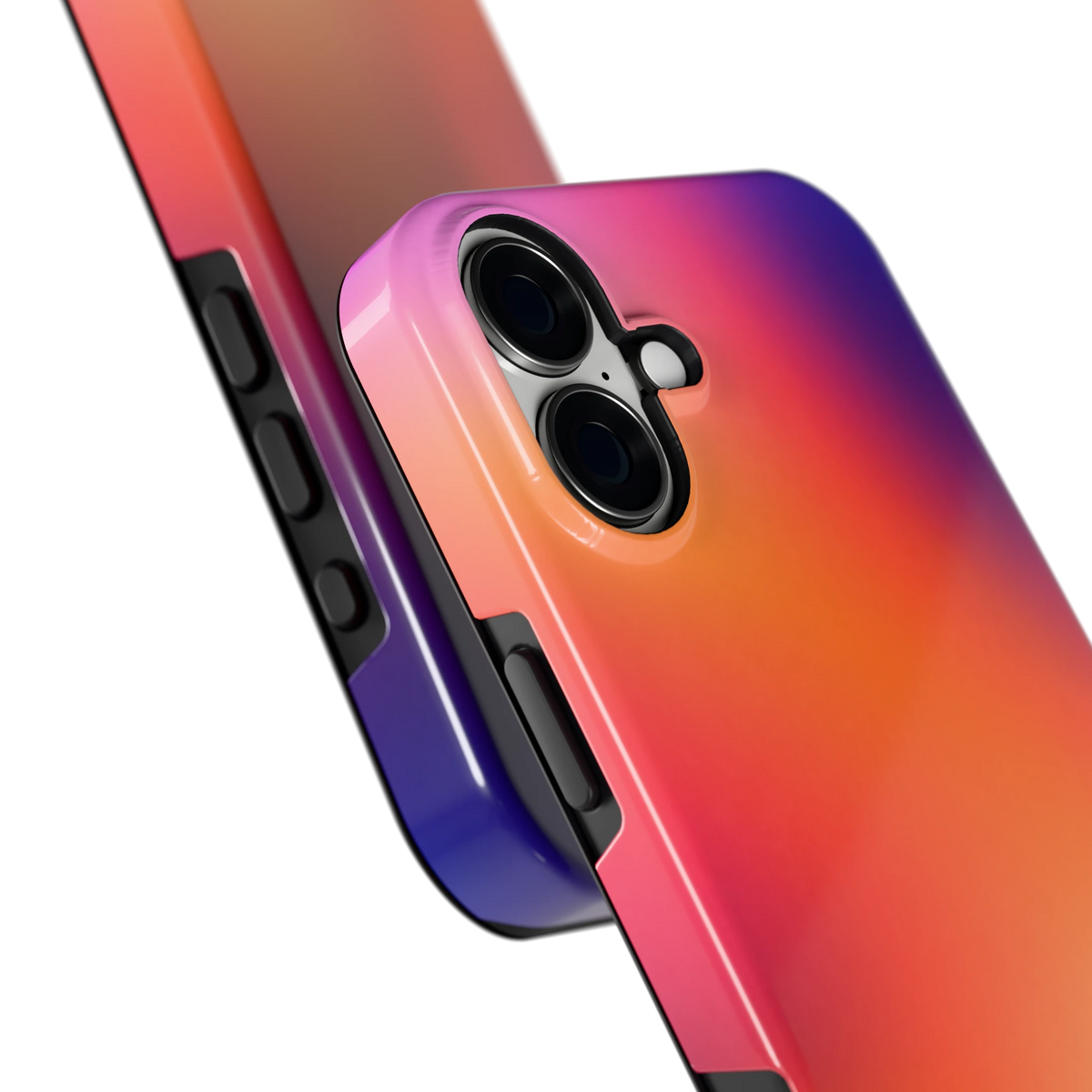 Zonsondergang Gloed hoesje voor iPhone 16 Plus, close-up