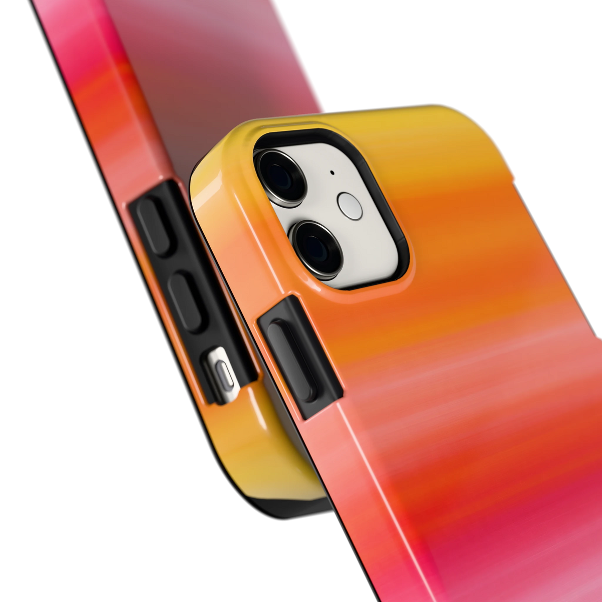 Zonsonderganggloed hoesje voor iPhone 11, close-up