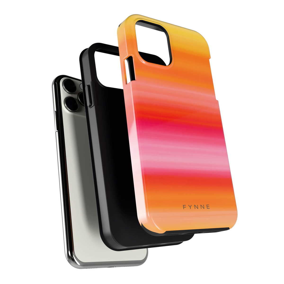 Zonsonderganggloed hoesje voor iPhone 11 Pro, los van de telefoon