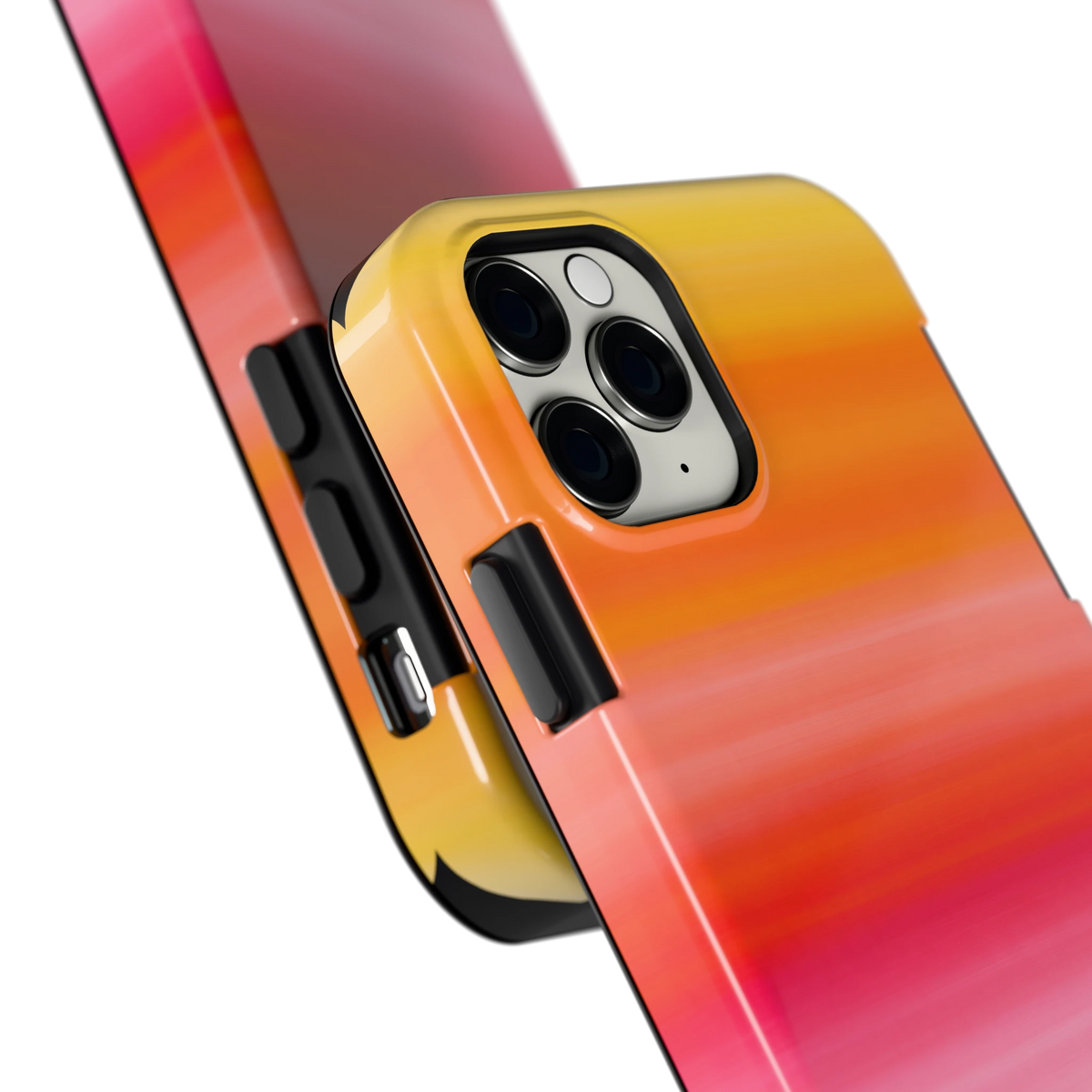 Zonsonderganggloed hoesje voor iPhone 11 Pro, close-up