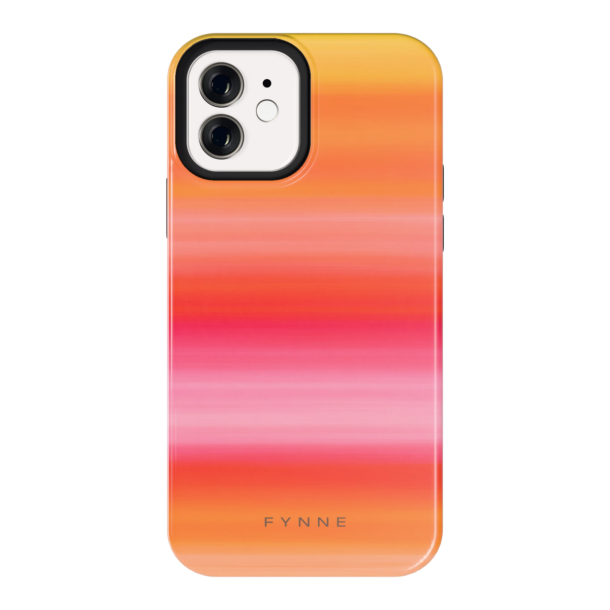 Zonsonderganggloed hoesje voor iPhone 12, achterkant