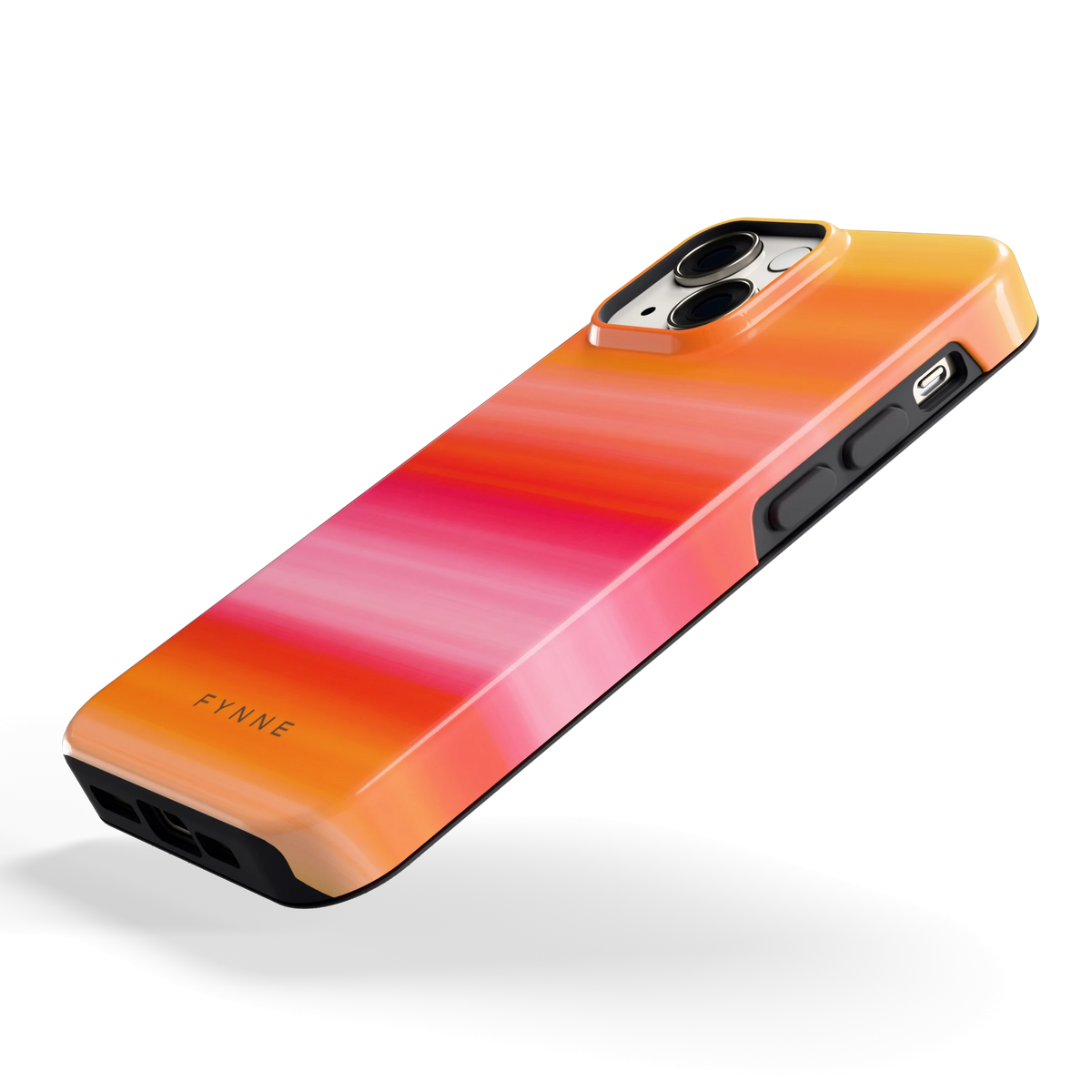 Zonsonderganggloed hoesje voor iPhone 13 mini, schuin