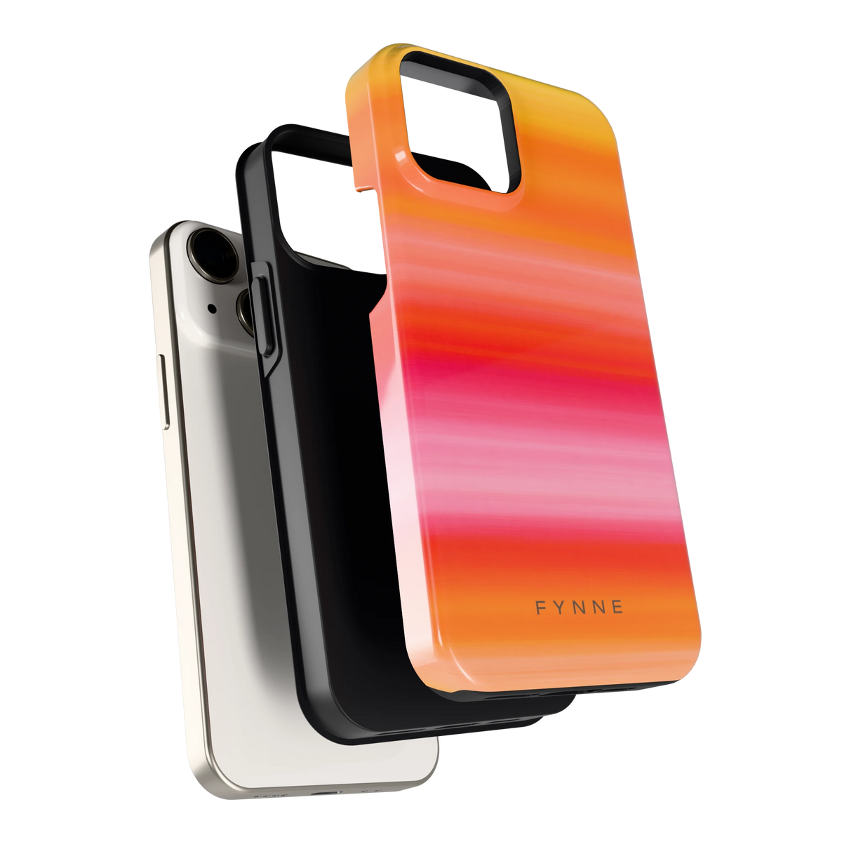 Zonsonderganggloed hoesje voor iPhone 13 mini, los van de telefoon