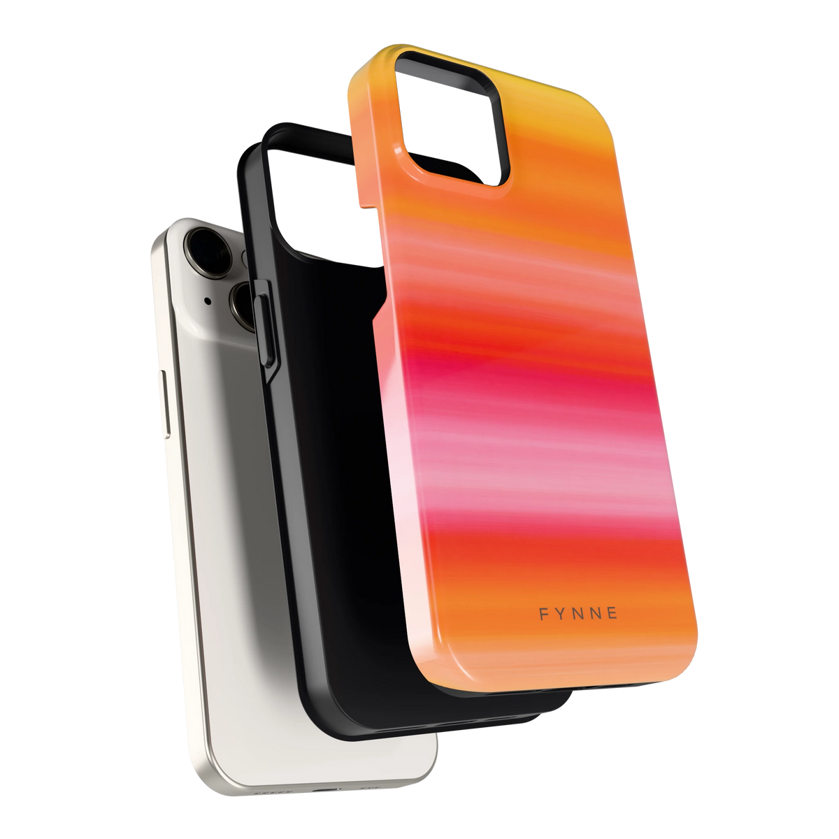Zonsonderganggloed hoesje voor iPhone 14, los van de telefoon