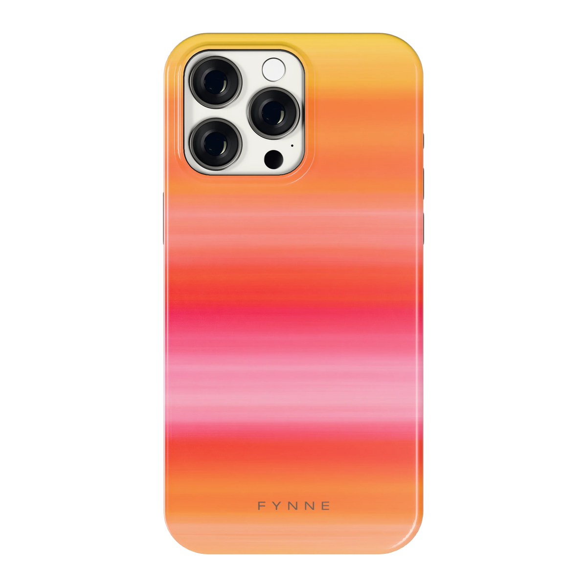 Zonsonderganggloed hoesje voor iPhone 15 Pro Max, achterkant