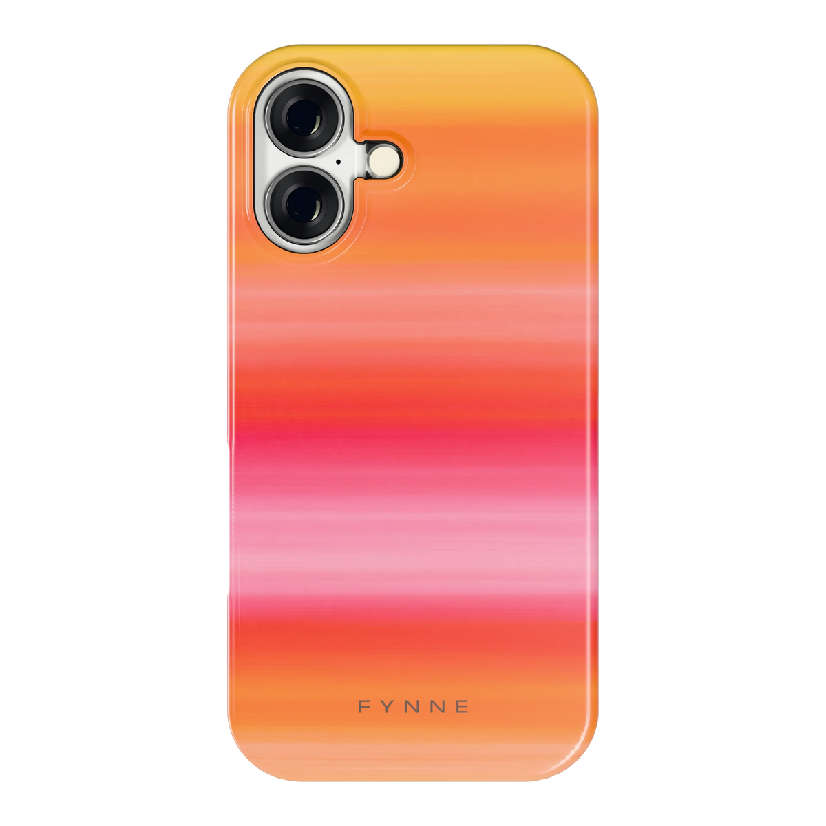 Zonsonderganggloed hoesje voor iPhone 16, achterkant