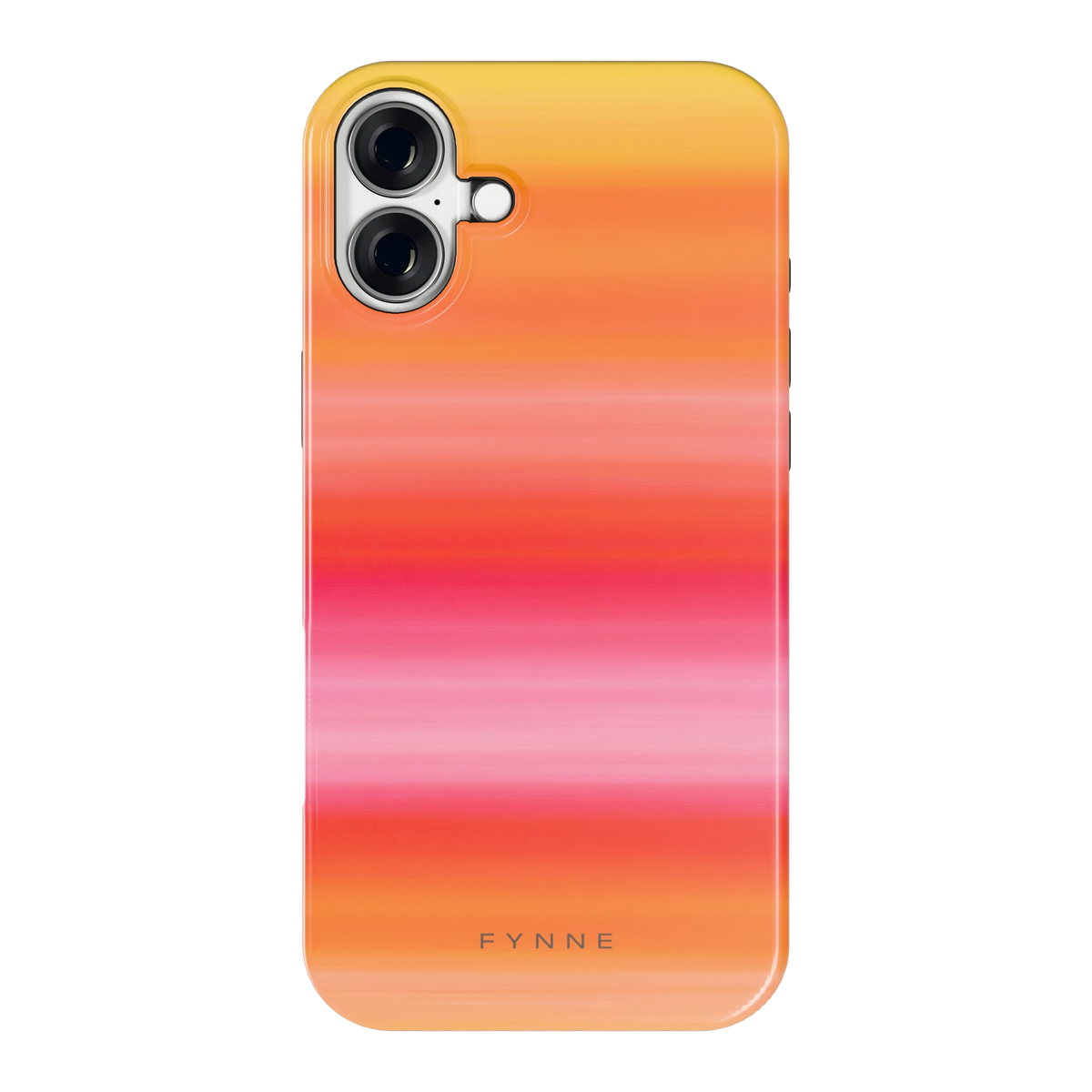 Zonsonderganggloed hoesje voor iPhone 16 Plus, achterkant