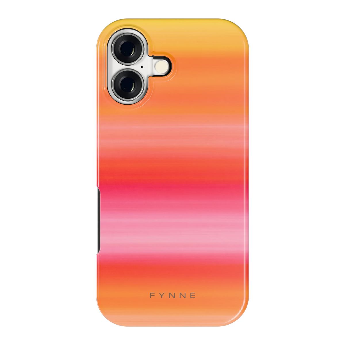 Zonsonderganggloed hoesje voor iPhone 17, achterkant