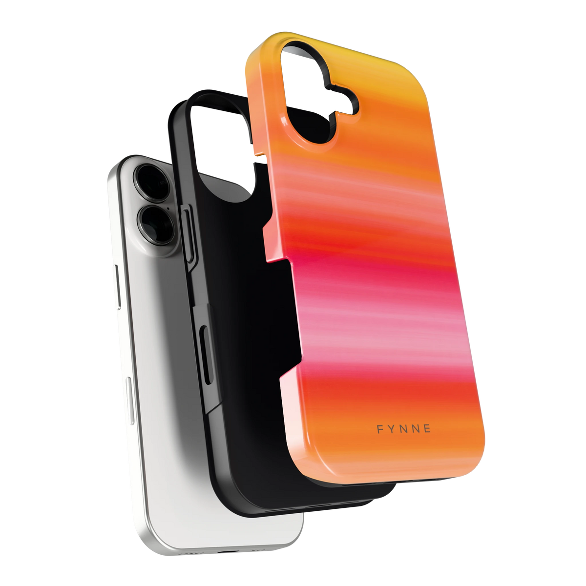 Zonsonderganggloed hoesje voor iPhone 17, los van de telefoon