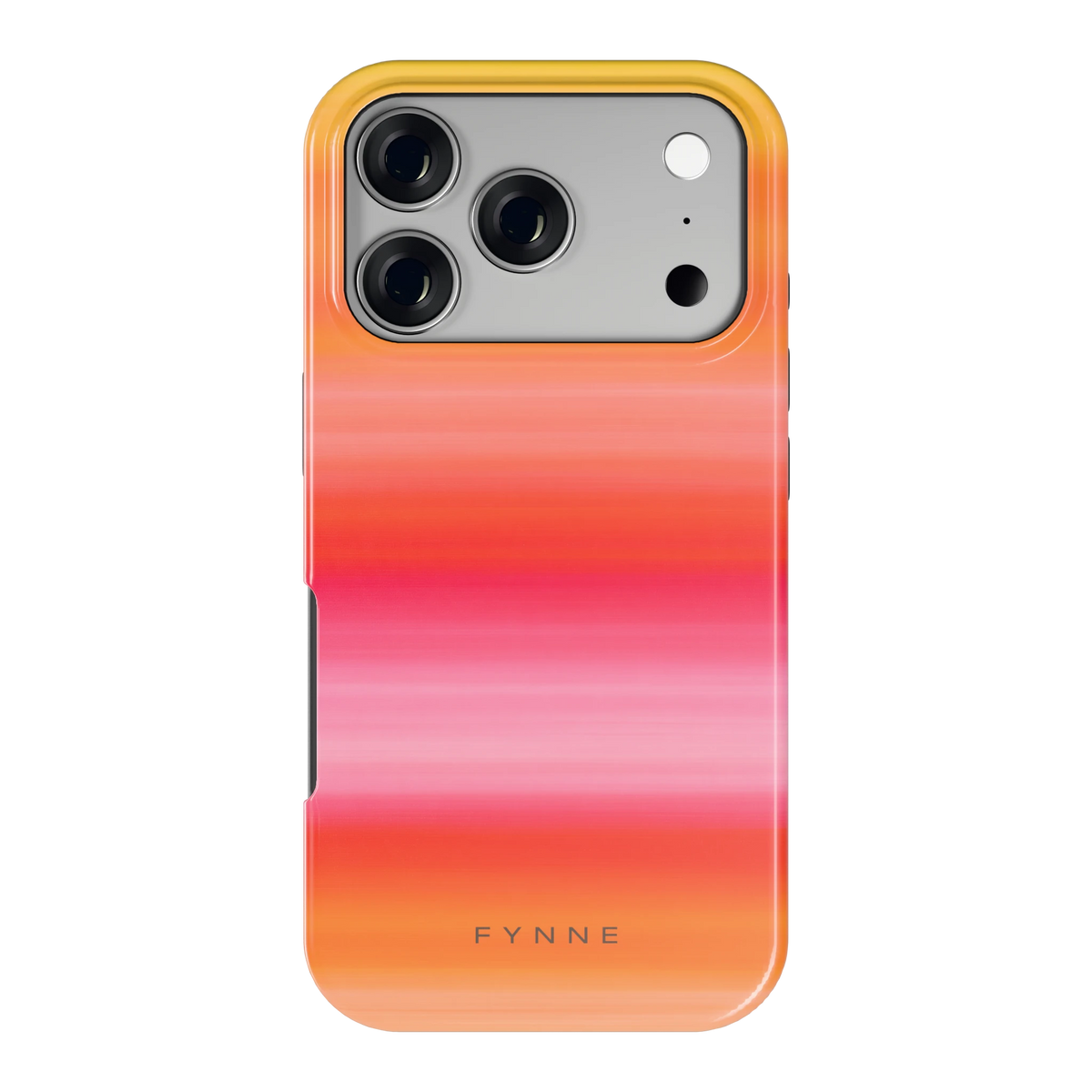 Zonsonderganggloed hoesje voor iPhone 17 Pro, achterkant