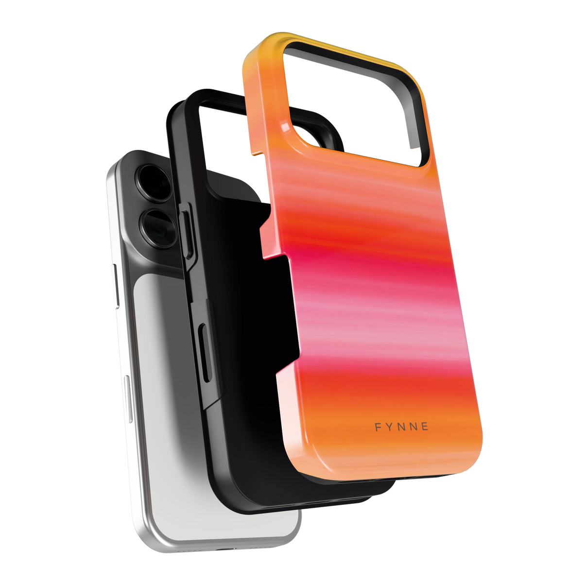 Zonsonderganggloed hoesje voor iPhone 17 Pro, los van de telefoon