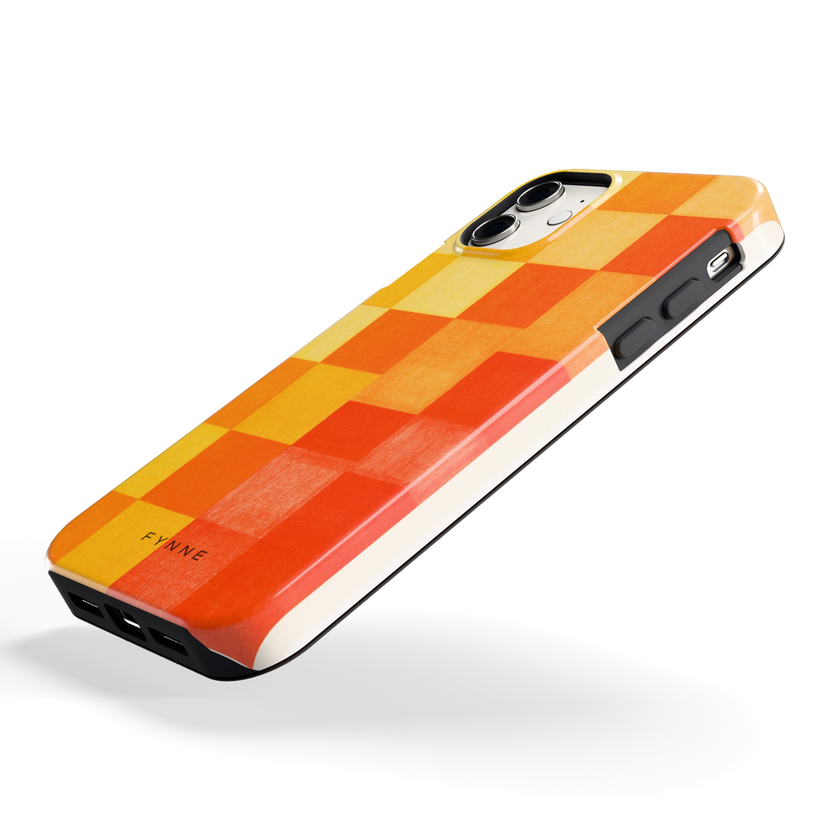 Zonnige Vierkanten hoesje voor iPhone 11, schuin
