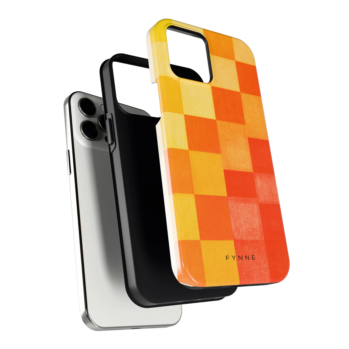 Zonnige Vierkanten hoesje voor iPhone 12 Pro Max, los van de telefoon