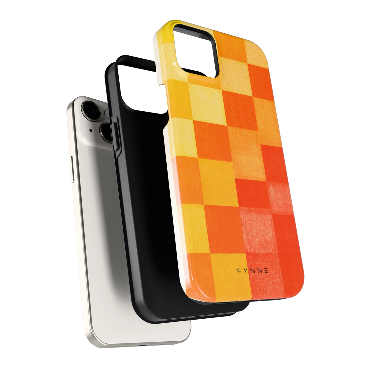 Zonnige Vierkanten hoesje voor iPhone 14 Plus, los van de telefoon