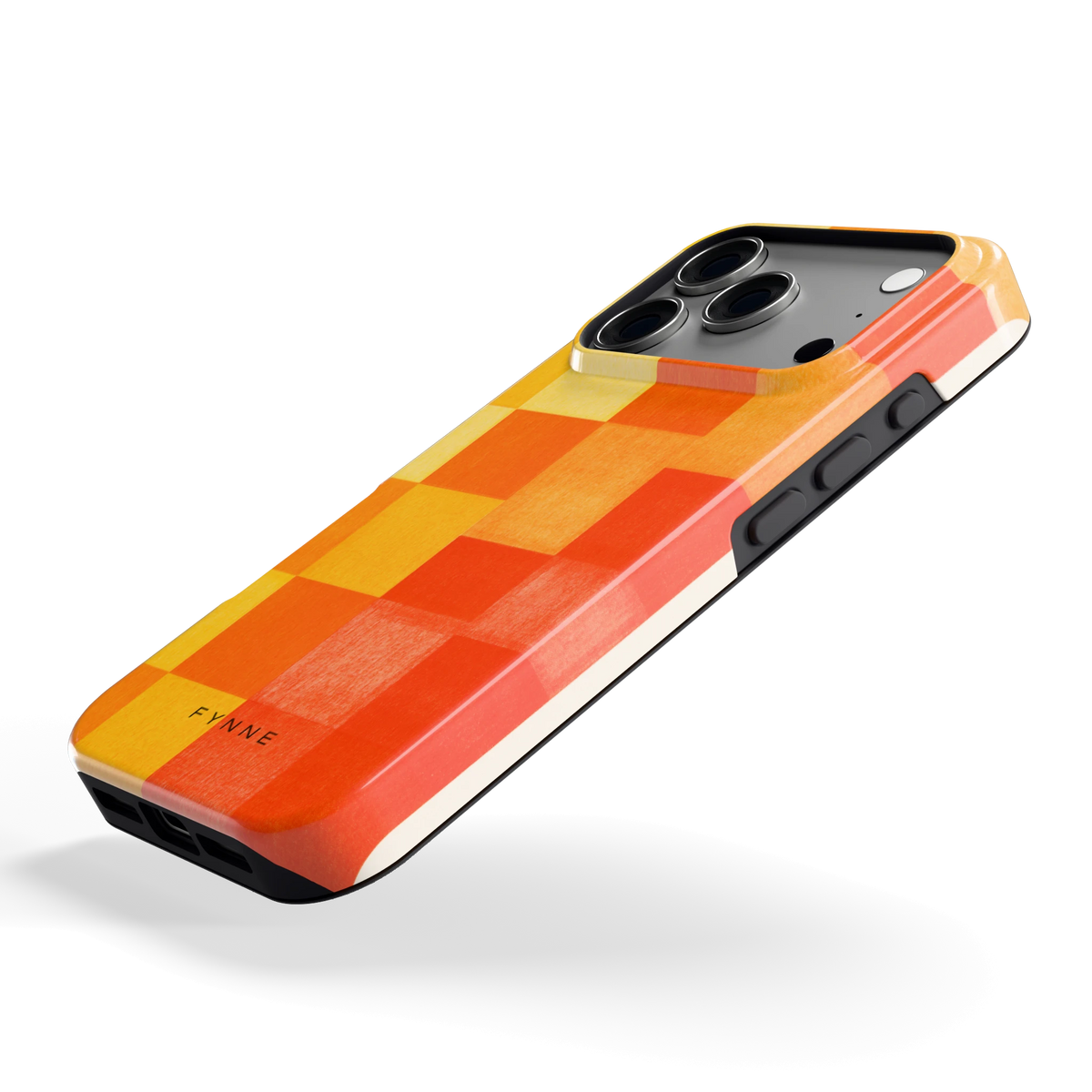 Zonnige Vierkanten hoesje voor iPhone 17 Pro, schuin
