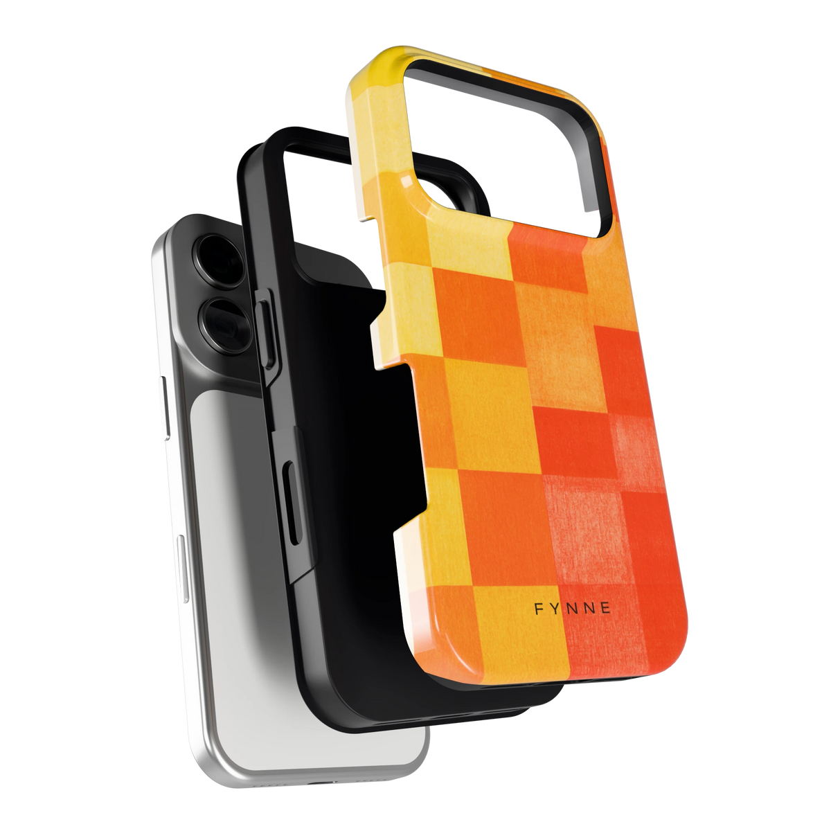 Zonnige Vierkanten hoesje voor iPhone 17 Pro, los van de telefoon