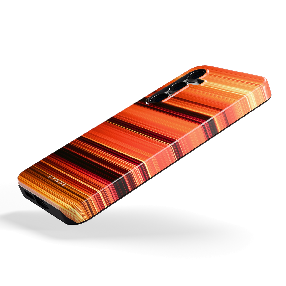 Zonsondergangstrepen hoesje voor Galaxy S24 FE, schuin
