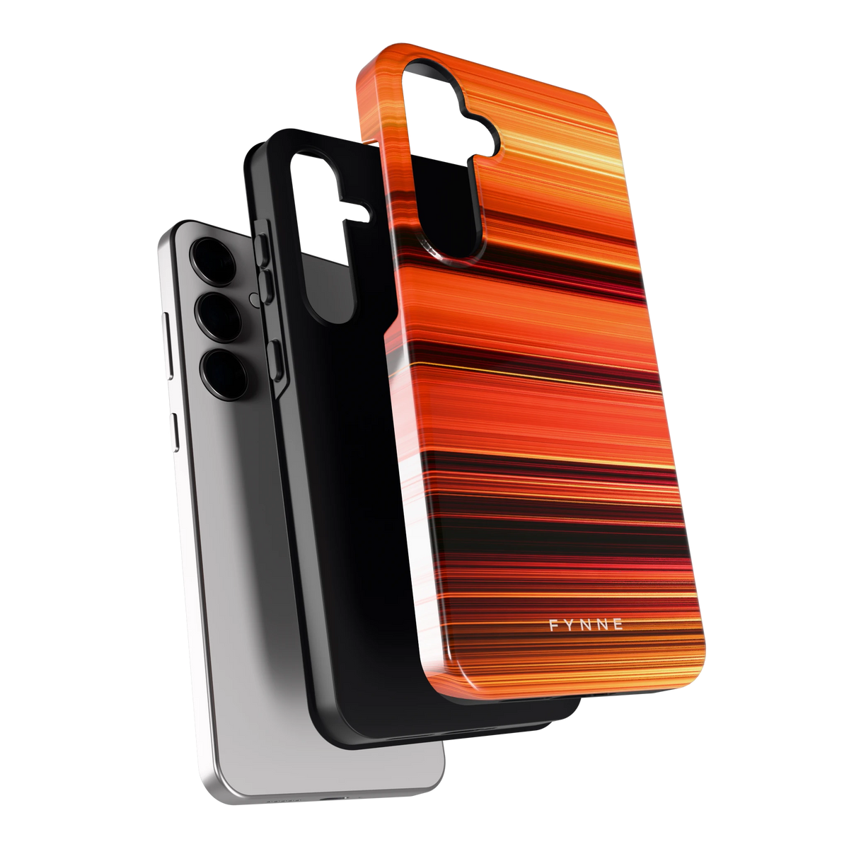 Zonsondergangstrepen hoesje voor Galaxy S24+, los van de telefoon