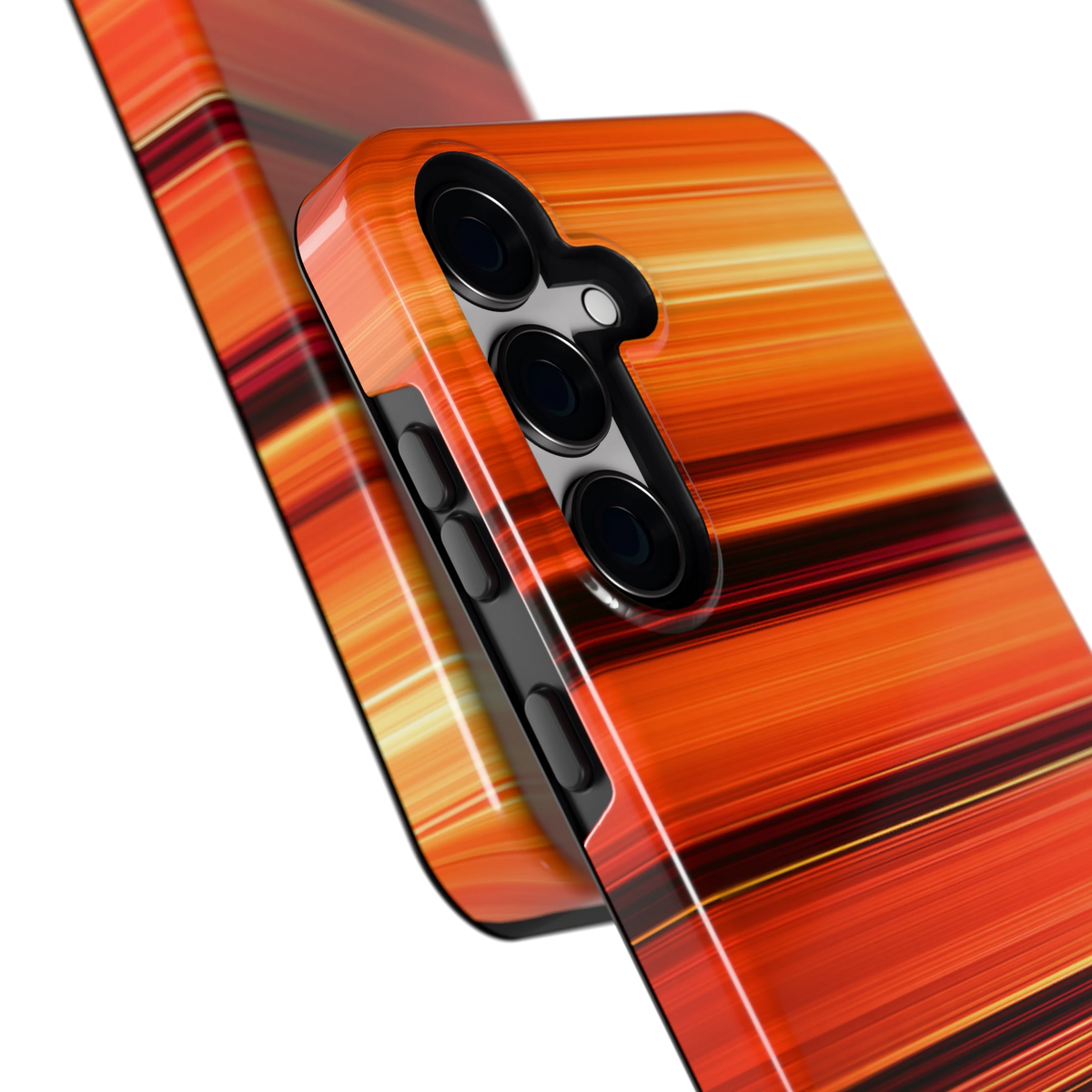Zonsondergangstrepen hoesje voor Galaxy S24+, close-up