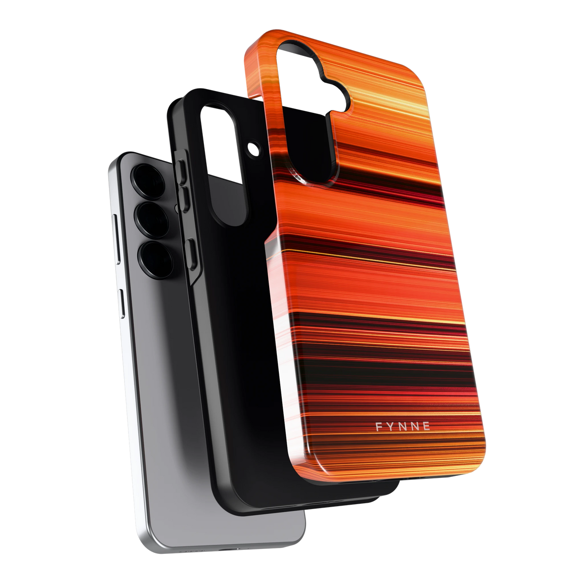 Zonsondergangstrepen hoesje voor Galaxy S25, los van de telefoon