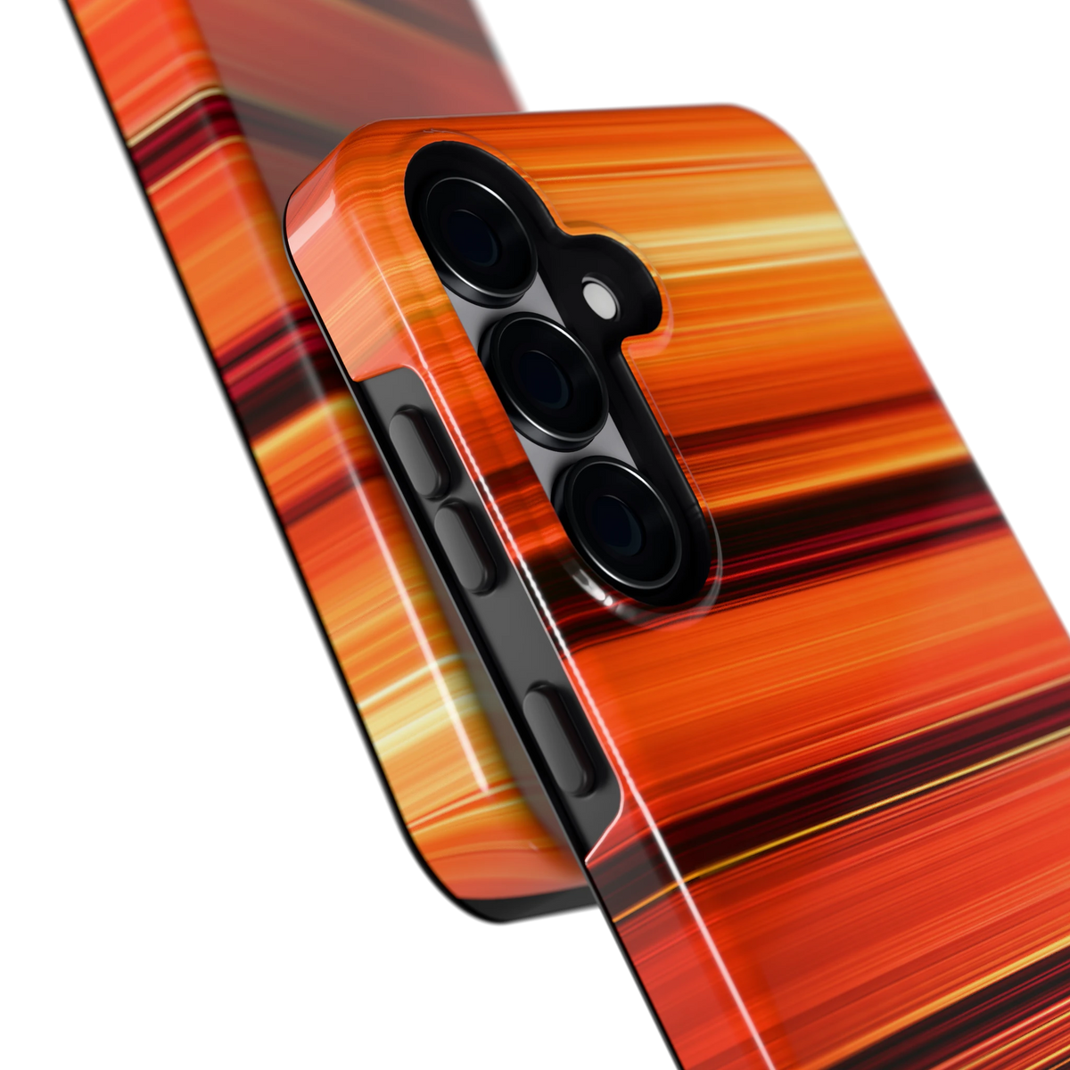 Zonsondergangstrepen hoesje voor Galaxy S25, close-up