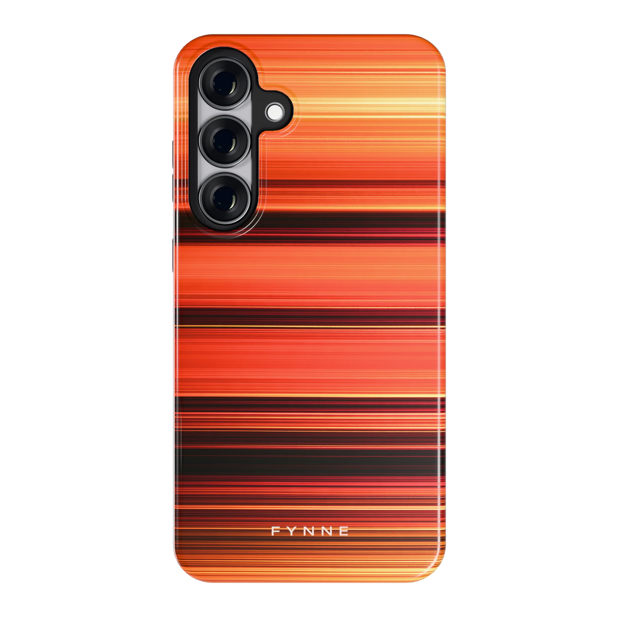 Zonsondergangstrepen hoesje voor Galaxy S25+, achterkant