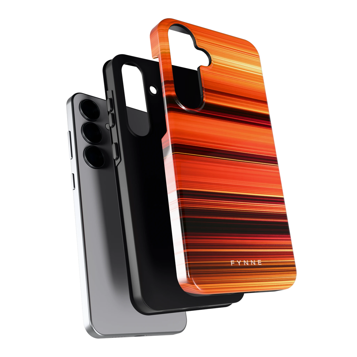 Zonsondergangstrepen hoesje voor Galaxy S25+, los van de telefoon