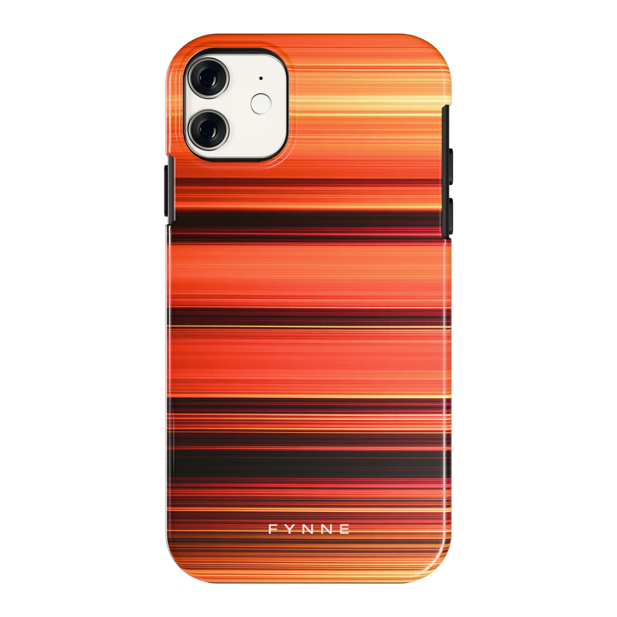 Zonsondergangstrepen hoesje voor iPhone 11, achterkant