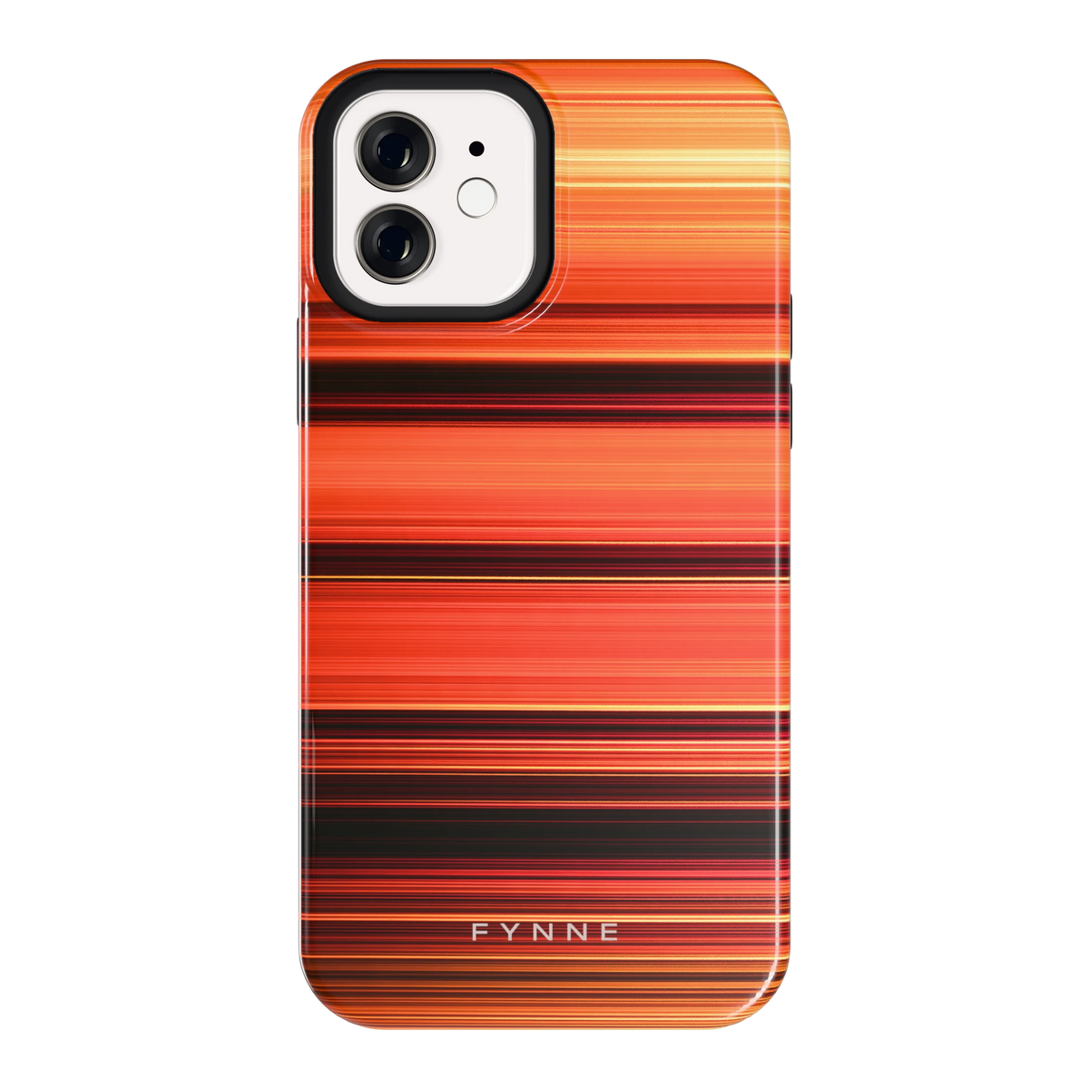 Zonsondergangstrepen hoesje voor iPhone 12, achterkant