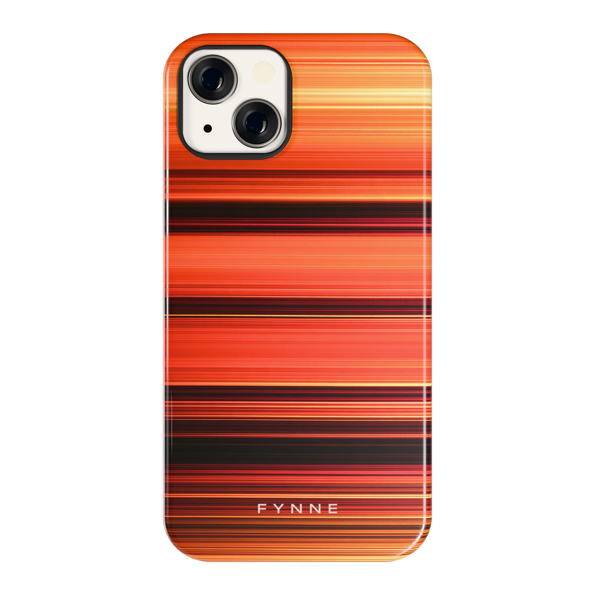 Zonsondergangstrepen hoesje voor iPhone 13, achterkant