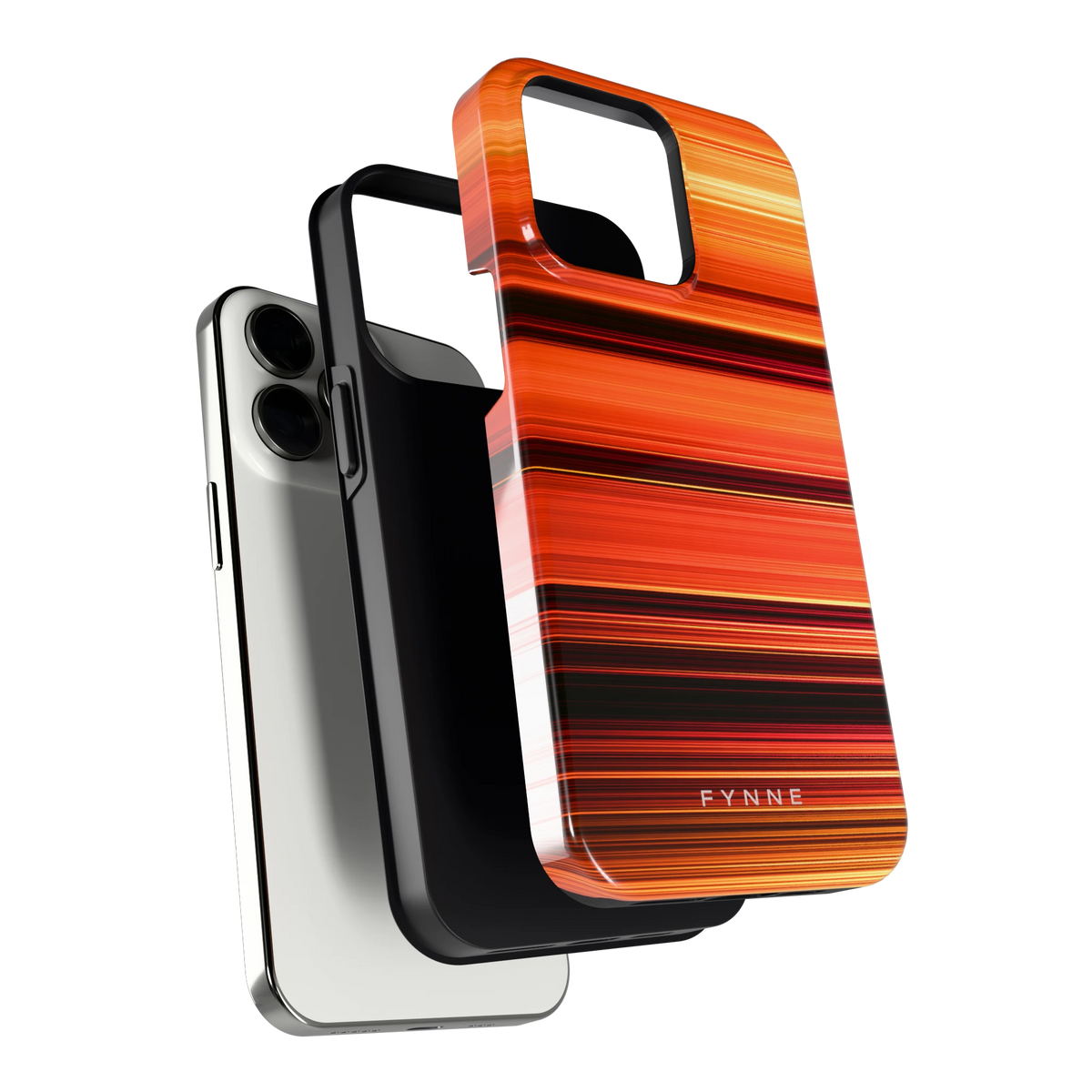 Zonsondergangstrepen hoesje voor iPhone 13 Pro, los van de telefoon