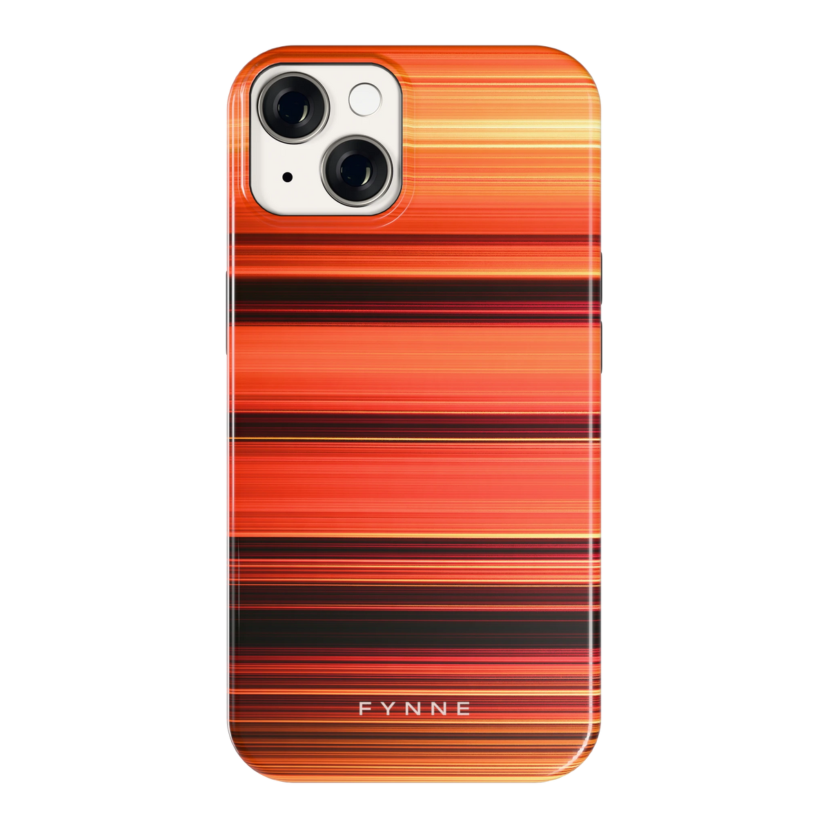 Zonsondergangstrepen hoesje voor iPhone 14, achterkant