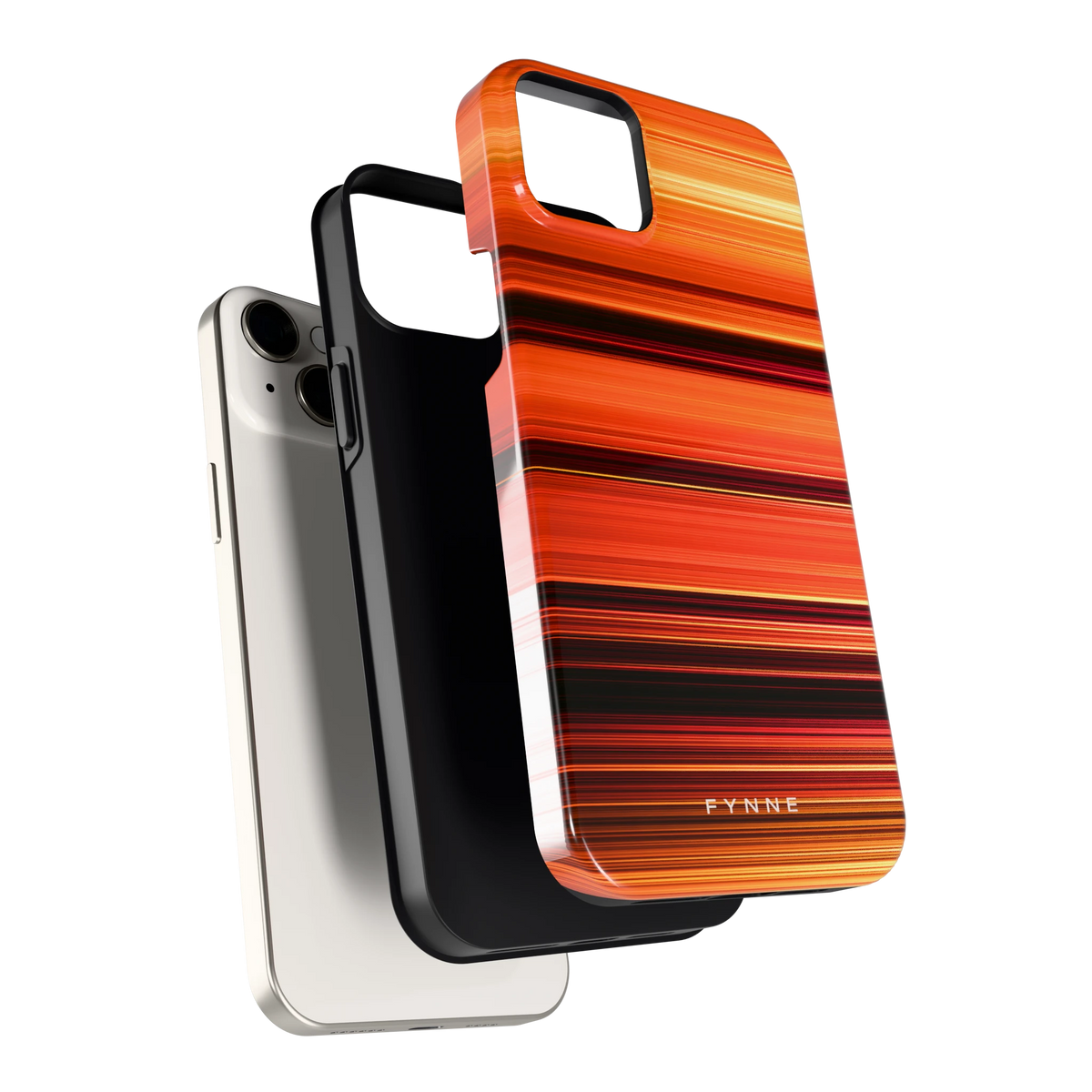 Zonsondergangstrepen hoesje voor iPhone 14 Plus, los van de telefoon