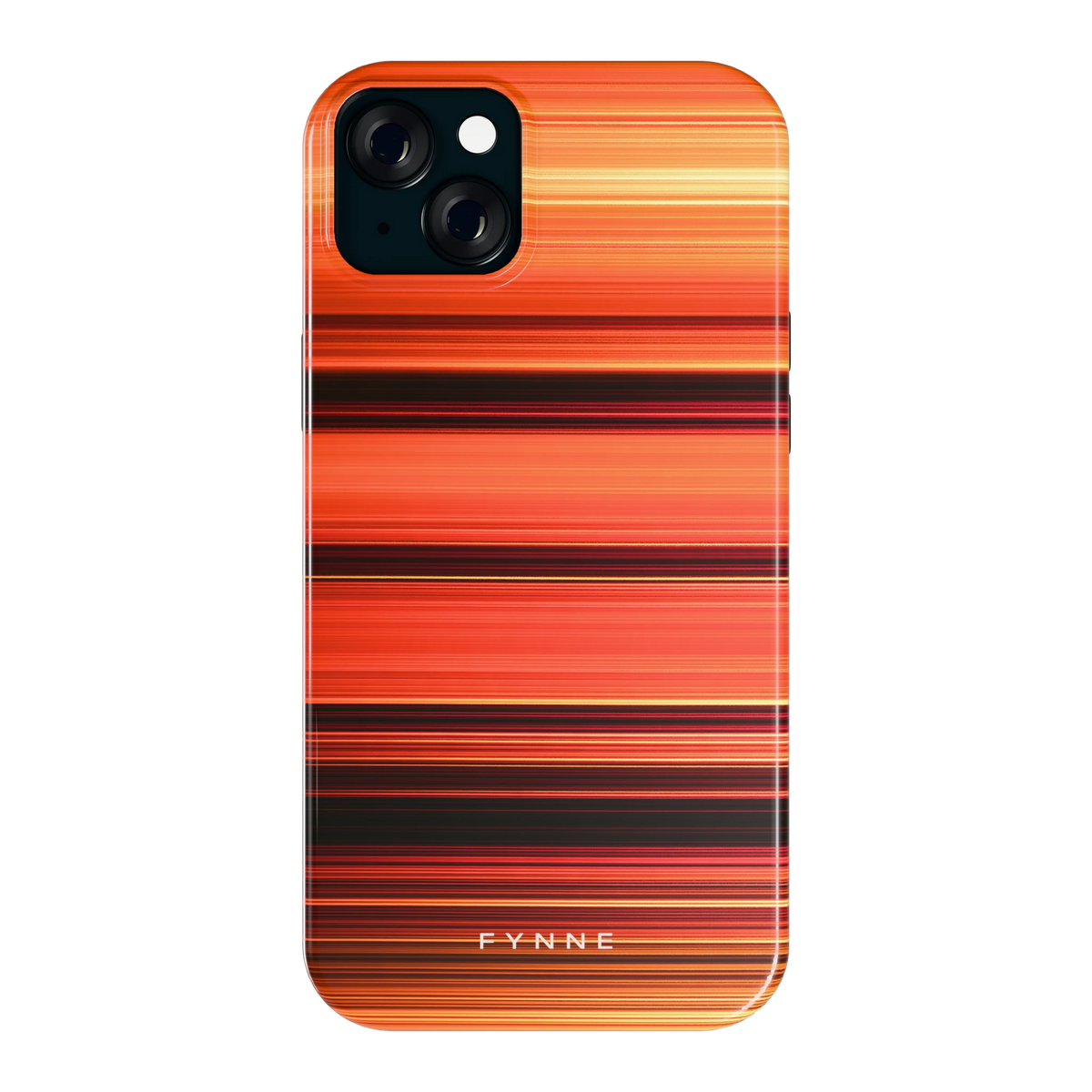 Zonsondergangstrepen hoesje voor iPhone 15 Plus, achterkant