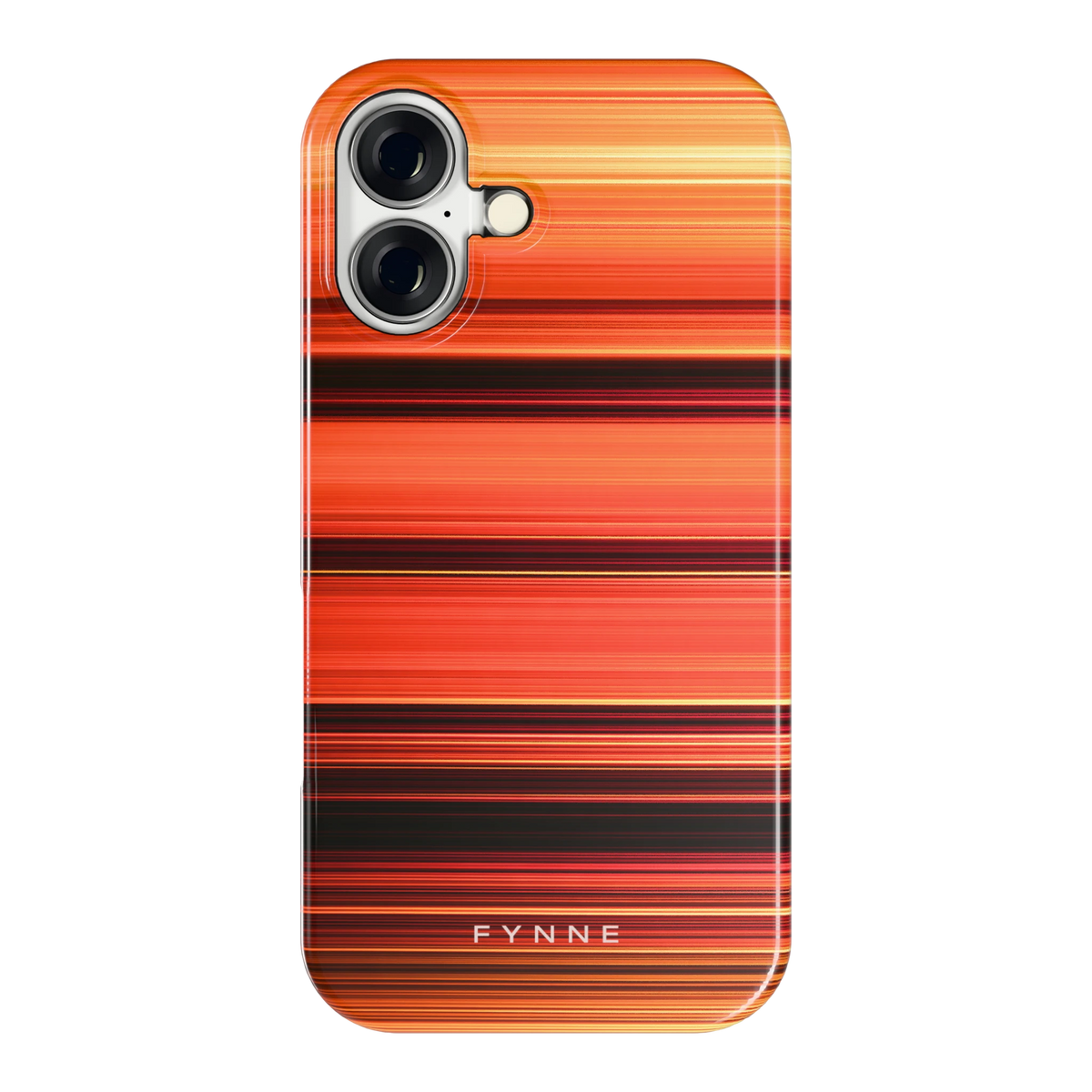 Zonsondergangstrepen hoesje voor iPhone 16, achterkant
